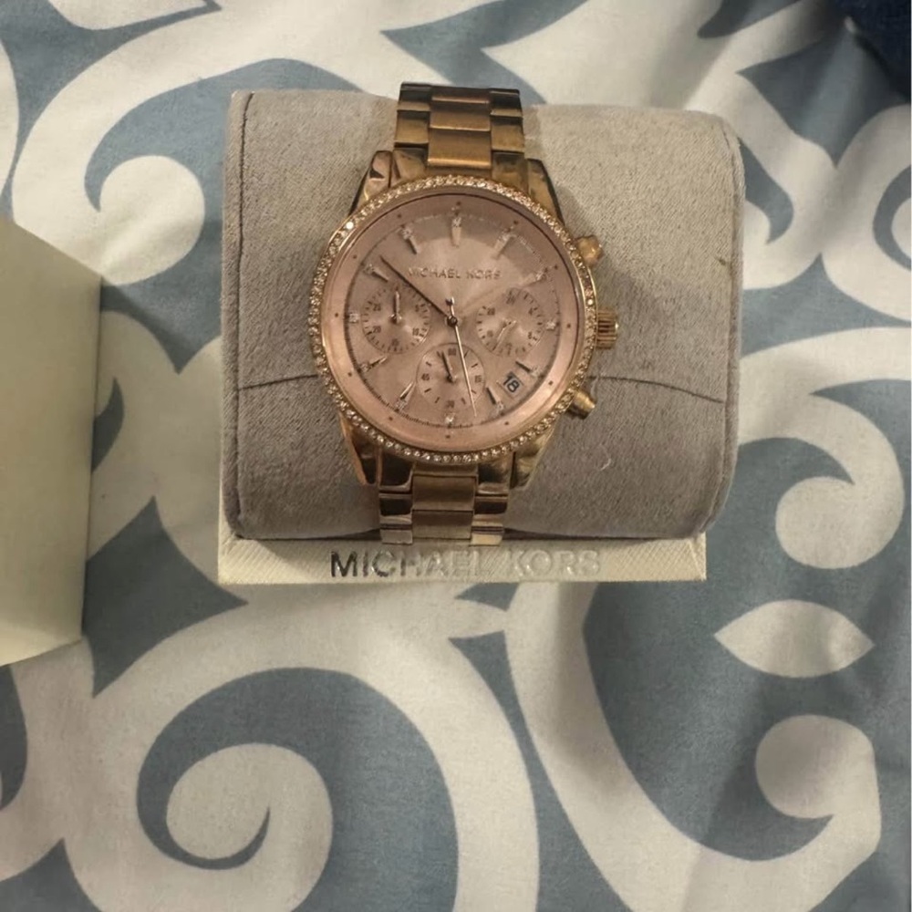 Michael Kors Blush Gold Chronograph Watch